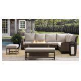 New Lewiston Woven Fire Sectional Set with
