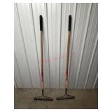2 craftsman 16 time wooden garden rakes