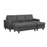 Kristen Fabric Reversible Sectional with Storage