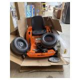 Heavily used kid trax 12v ride on mower