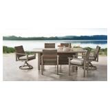 New  Hampton Fire Dining Set with Sunbrella