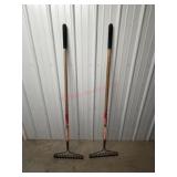 2 craftsman 16 time wooden garden rakes