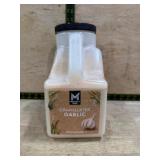 Granulated Garlic in Clear Plastic Container