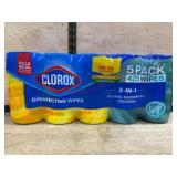 Clorox Disinfecting Wipes 5-Pack, 425 Total Wipes