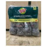 16-Pack of Stainless Steel Scrubbers by 3M