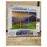 Diamond Painting Kit with Scenic Mountain Design