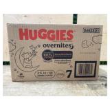 Huggies Overnites Size 7 Diapers, Box of 68