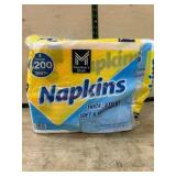 Pack of 4 Paper Napkin Bundles, 300-Ply Each