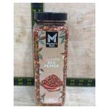 Crushed Red Pepper in Clear Plastic Container