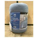 King Size Cooling Comforter Set, Blue