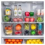 Clear Refrigerator Storage Bins