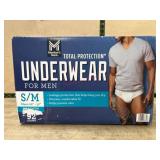 Disposable Underwear for Men, S/M, 92 Count