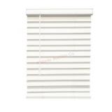 White Faux Wood Blinds, 35x60 Inches