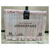 Package of 25 XL 30x36 Incontinence Underpads