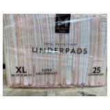 XL Disposable Underpads, 30x36, Pack of 25
