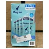 5-Pack Degree Shower Clean Deodorant