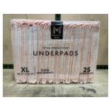 Package of XL Underpads, 30x36 Inches, 25 Count
