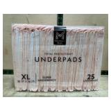 Pack of 25 XL Underpads, 30 x 36 in