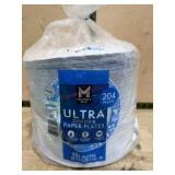 Pack of 204 Ultra Dinner Paper Plates