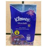 Kleenex Ultra Soft Facial Tissues, 12-Pack