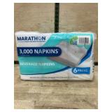 Marathon 3,000-Count Beverage Napkins