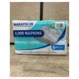 Marathon 3,000 Beverage Napkins, 6 Packs