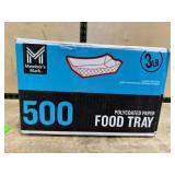 500 Polycoated Paper Food Trays