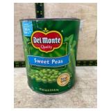 Del Monte Sweet Peas in a 6.6 lb Can