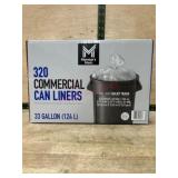 320 Commercial Can Liners, 33 Gallon