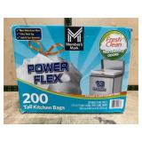 Power Flex Tall Kitchen Bags, 200 Count