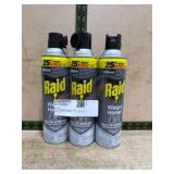 3 Raid Wasp and Hornet Sprays