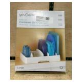 Plastic Container Lid Organizer, Large