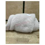 Soft Textured Throw Blanket in Neutral Color