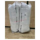 Two White Plush Pillows