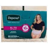 Depend XXL Underwear, Fresh Protection, 80 Ct