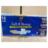 12-Pack 2-Ply Facial Tissues, 160 Sheets Each