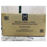Premium Ribbon 6-Pack in Red, White, and Black