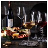 8 Modern Crystal Wine Glasses