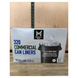 320 Commercial Trash Can Liners, 33 Gallon