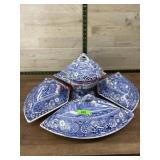W.R. Midwinter Landscape lazy service set  blue