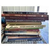 Stack of hard back collectors guide books