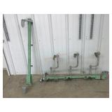 Weedeater mount for flatbed trailer