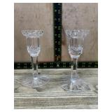 Waterford crystal pair of candlesticks
