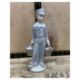 Lladro Dutch Boy with Pails figurine