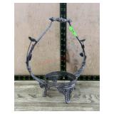 Silver plate bride basket stand