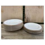4- Mikasa Fine Ivory salad plates and 6 Mikasa