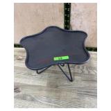 Decorative wrought iron cake stand