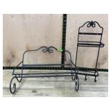 2- Wrought iron decorative stands