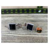 2 pairs of cuff links & 1984 olympic pin