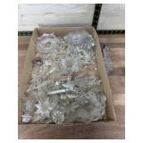 Flat of glass prisms and candle wax guards